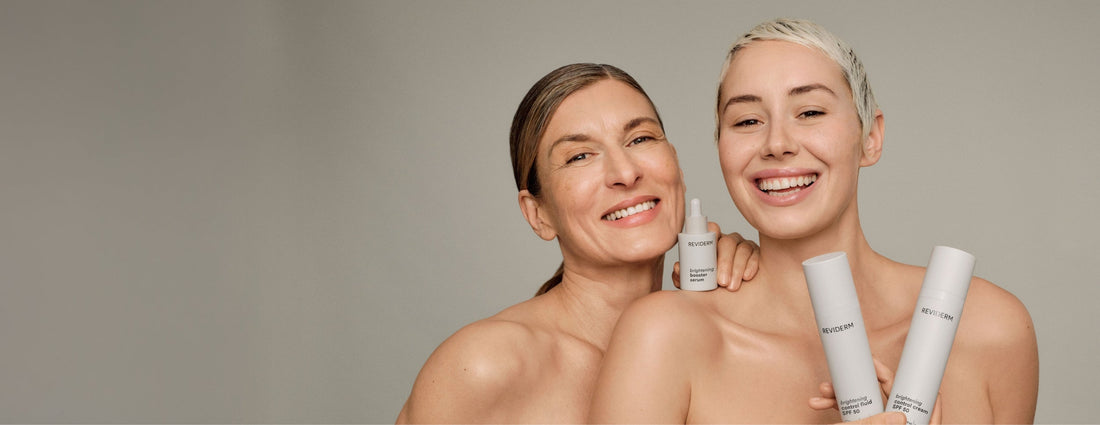 De Reviderm Brightening-lijn in de schijnwerpers.